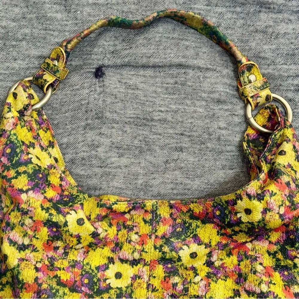 HOBO The Original Daisy Floral Bright Pattern Shoulder Bag